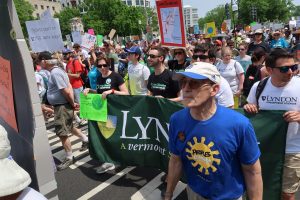 Lyndon State students at the People's Climate March