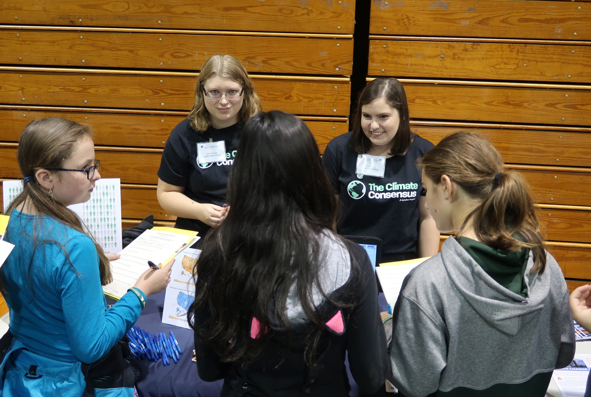 Atmospheric science students at the 2017 Youth Environmental Summit
