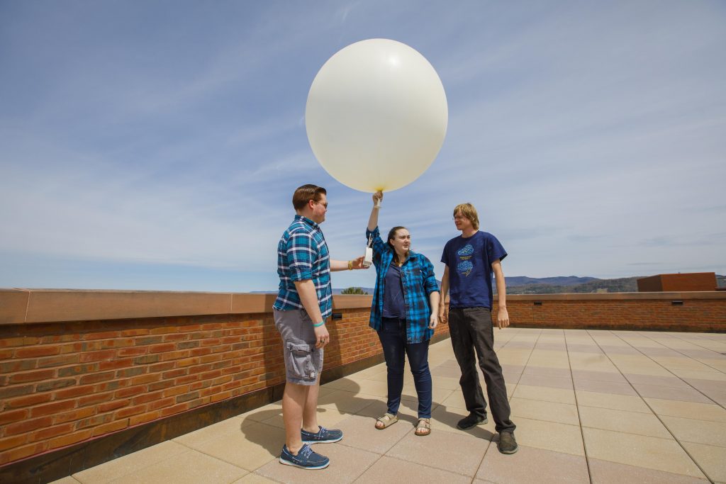 Launching weather balloons