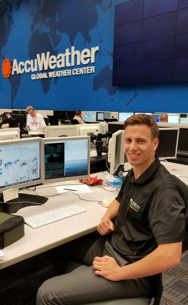 Issac Longley '18, meteorologist at AccuWeather.